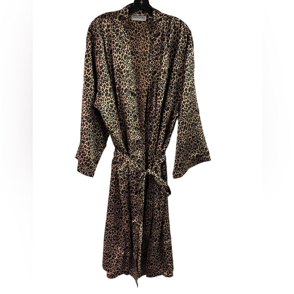 Vintage Bloomingdale’s Leopard Animal Print Robe Excellent Condition One…